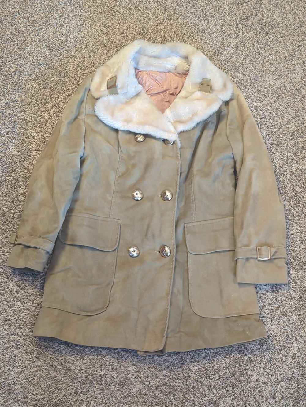 Vintage Suede And Faux Fur Jacket